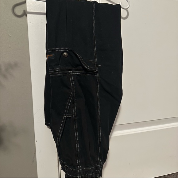 Black Cargo Style Pants (Stretchy waistband) - Picture 2 of 9
